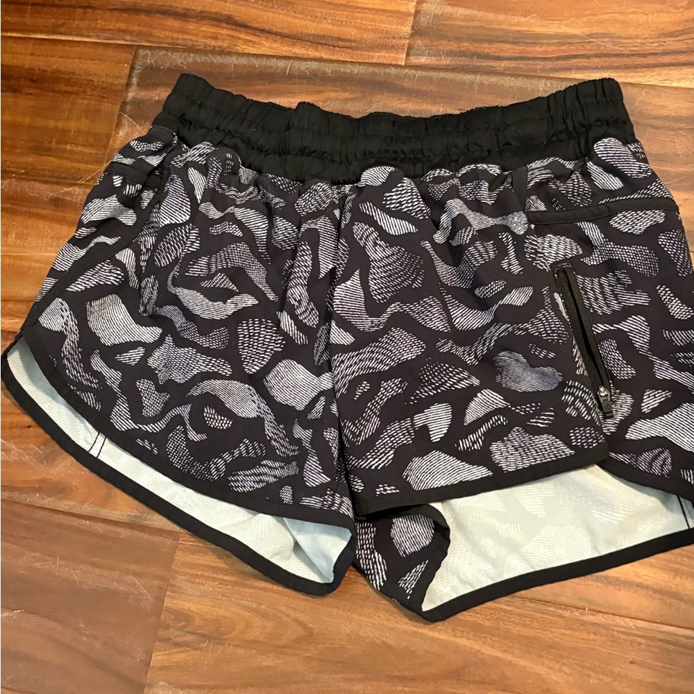 lululemon athletica Black and Gray Athletic Shorts